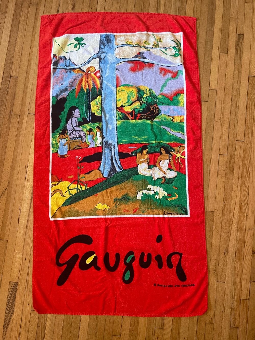 Vintage Hilasal Towel Gauguin Artist Print With Signature 🎨